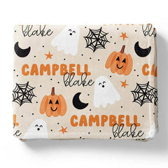 Lofaris Halloween Personalized Spooky Baby Name Blanket