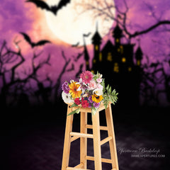 Aperturee - Halloween Theme Party Haunted Castle Costume Backdrop