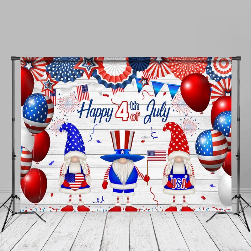 Aperturee - Happy 4th Of July Dwarf Independence Day Backdrop