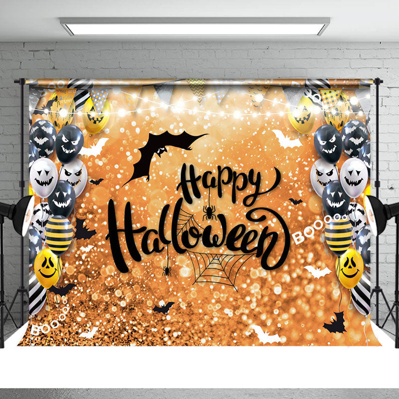 Aperturee - Happy Halloween Bokeh And Balloons Halloweem Backdrop