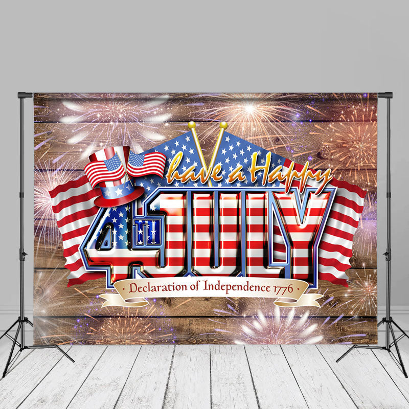 Aperturee - Happy July Declaration Of Independence Backdrop