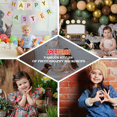 Aperturee - Harlequin Colorful Walls Birthday Photo Backdrop