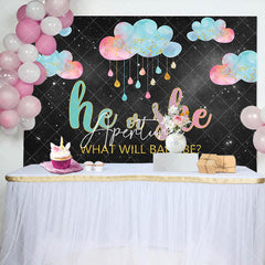 Aperturee - He Or She Night Sky Clouds Gender Reveal Backdrop