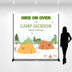 Aperturee - Hike On Over Wild Camp Custom Name Birthday Backdrop