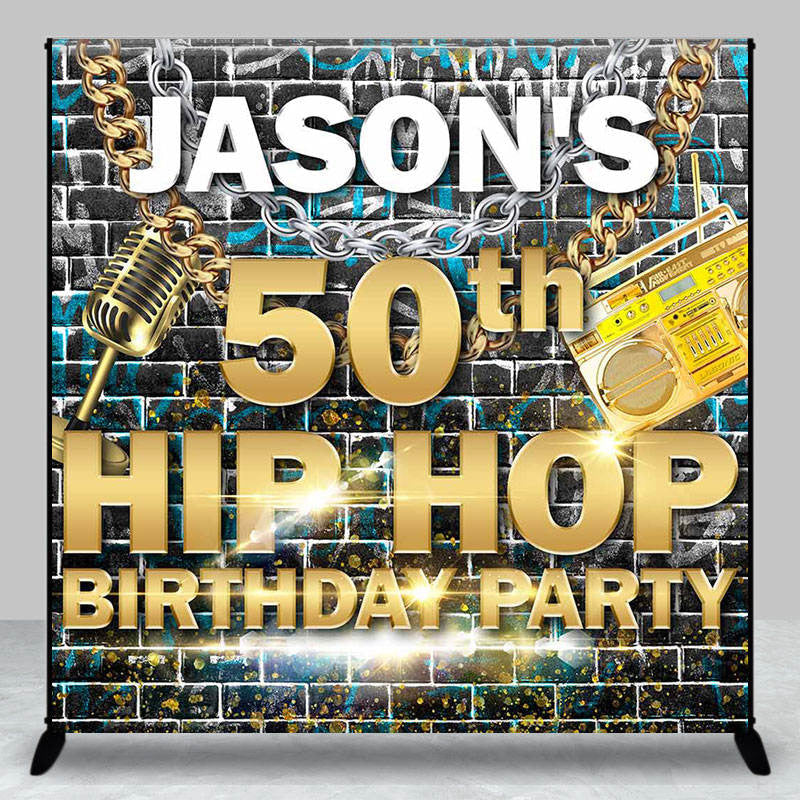 Aperturee - Hiphop Brick Chain Custom 50th Birthday Backdrop