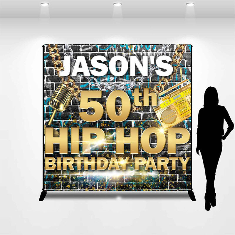 Aperturee - Hiphop Brick Chain Custom 50th Birthday Backdrop