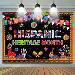 Aperturee Hispanic Heritage Month Backdrop Colorful Party Decor