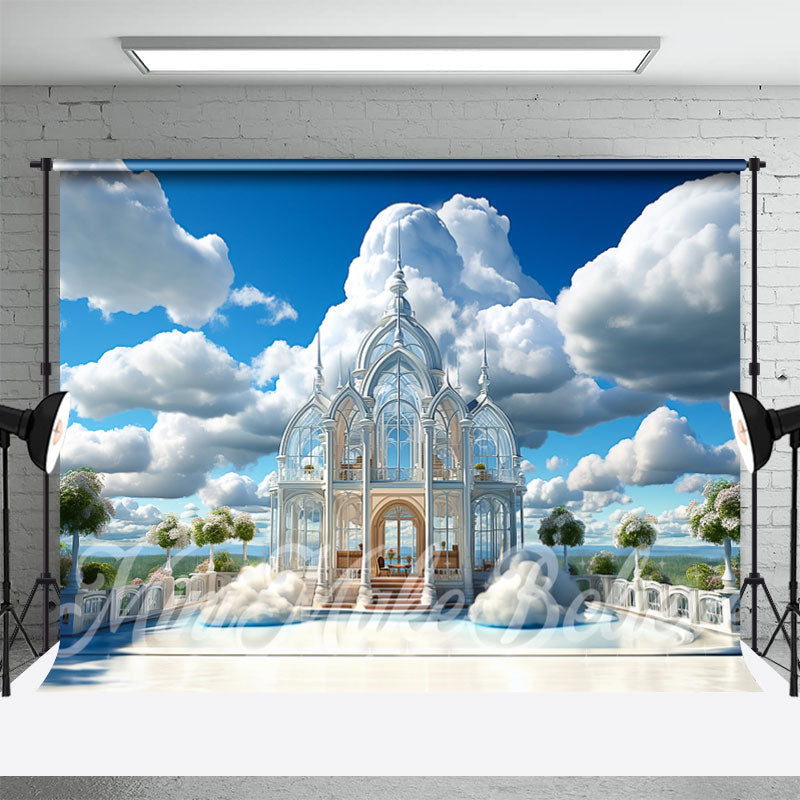 Aperturee - Holiday Outdoor Church Architecture Photo Backdrop