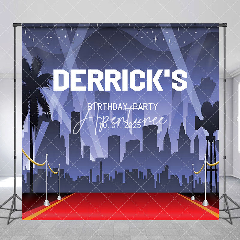 Aperturee - Hollywood Red Carpet Custom Birthday Party Backdrop