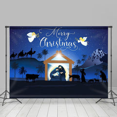 Aperturee - Holy Light Ningt Star Born Merry Christmas Backdrop