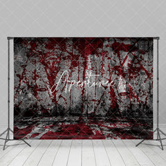 Aperturee - Horror Vibe Bloody Stained Wall Happy Halloween Backdrop