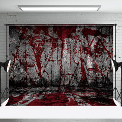 Aperturee - Horror Vibe Bloody Stained Wall Happy Halloween Backdrop