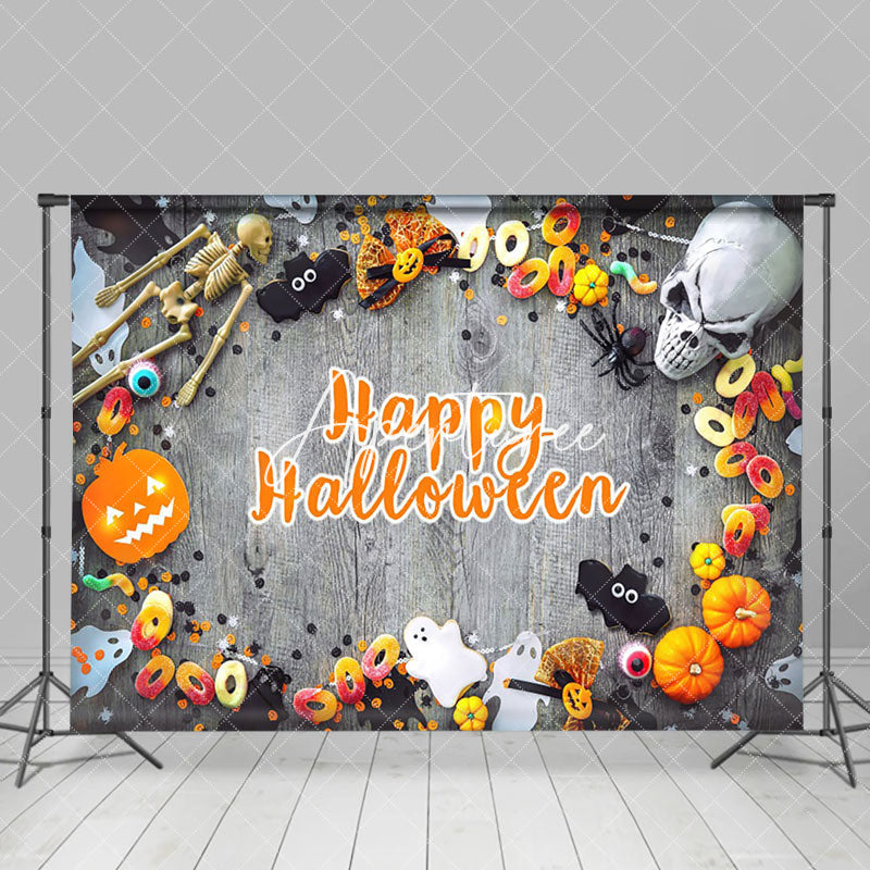 Aperturee - Horror Vibe Photography Candy Happy Halloween Backdrop