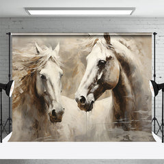 Aperturee - Horse Oil Painting Fine Art Photo Booth Backdrop