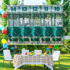 Aperturee - Horse Race Course Green Fence Kentucky Derby Backdrop