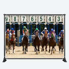 Aperturee - Horse Racing Course Kentucky Derby Party Backdrop