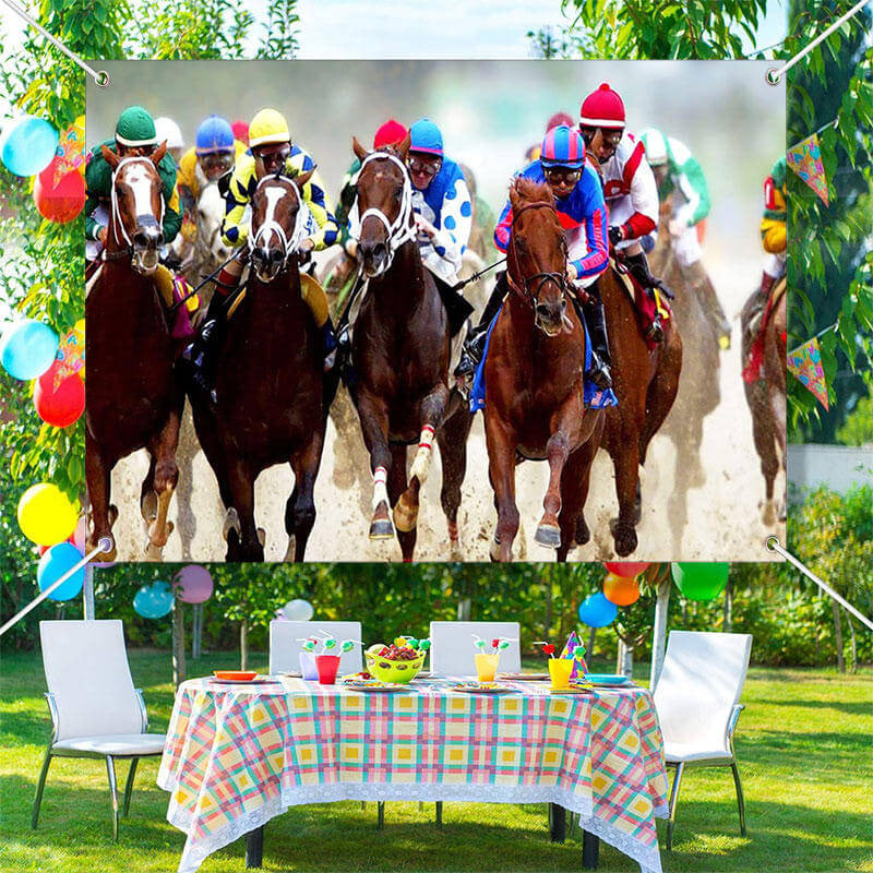 Aperturee - Horse Racing Live Kentucky Derby Party Backdrop