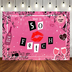 Aperturee - Hot Pink That Is So Fetch Happy Birthday Backdrop