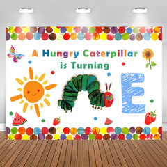 Aperturee - Hungry Caterpillar Is Turning One Birthday Backdrop