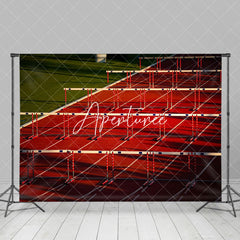 Aperturee - Hurdle Red Runway Paris 2024 Sport Olympic Backdrop