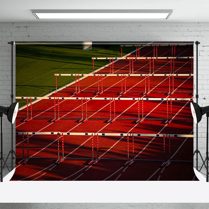 Aperturee - Hurdle Red Runway Paris 2024 Sport Olympic Backdrop