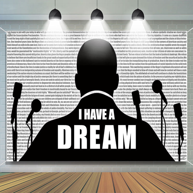 Aperturee I Have A Dream Speech Black History Month Backdrop