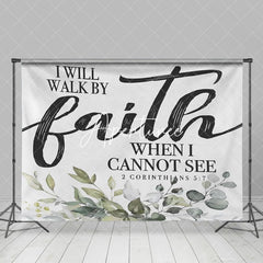 Aperturee - I Will Walk By Faith When I Cannot See Bible Backdrop