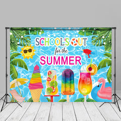 Aperturee - Ice Cream Schools Out Summer Grad Photography Backdrop