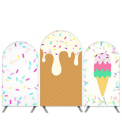 Aperturee Ice Cream Theme Sweet Summer Birthday Arch Backdrop Kit