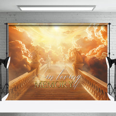 Aperturee - In Loving Bridge Sun Sculpture Funeral Memorial Backdrop