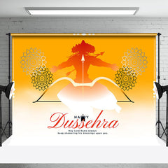 Aperturee - Indian Pattern Rama Crossbow Happy Dussehra Backdrop