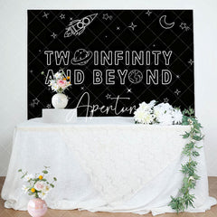 Aperturee - Infinity Beyond Rocket Stars 2nd Birthday Backdrop