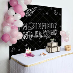 Aperturee - Infinity Beyond Rocket Stars 2nd Birthday Backdrop