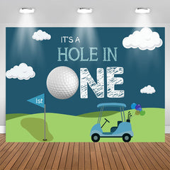 Aperturee - Its A Hole in One Car Backdrop for 1st Birthday