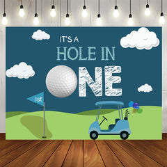 Aperturee - Its A Hole in One Car Backdrop for 1st Birthday