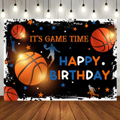 Aperturee - Its Game Time Basketball Sports Birthday Backdrop