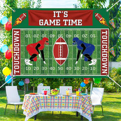 Aperturee - Its Game Time Touch Down Football Sports Backdrop