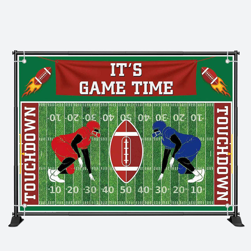 Aperturee - Its Game Time Touch Down Football Sports Backdrop