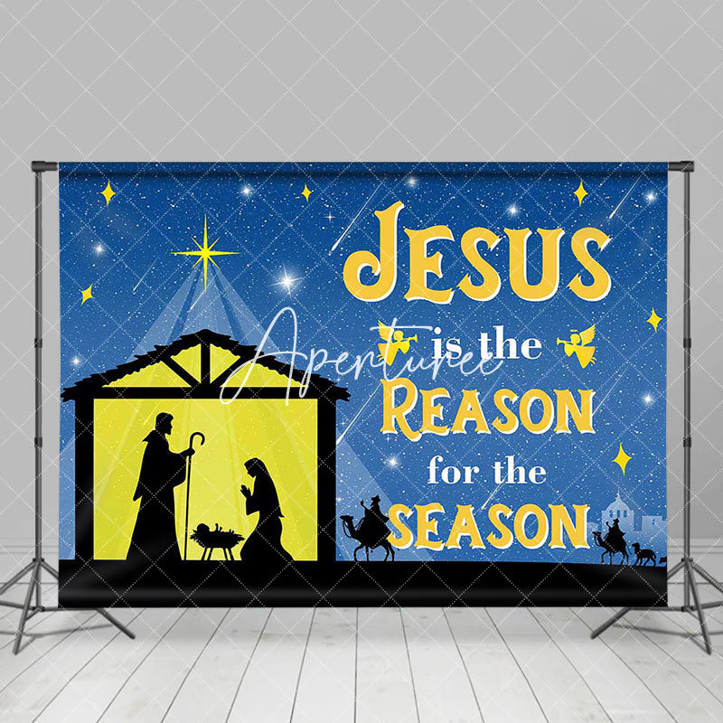 Aperturee - Jesus Is The Reason For The Season Christmas Backdrop