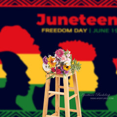 Aperturee - June 19 Faces Black Juneteenth Freedom Day Backdrop