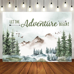 Aperturee - Jungle Let The Adventure Begin Baby Shower Backdrop