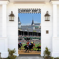 Aperturee - Kentucky Derby Fierce Horse Racing Scene Door Cover