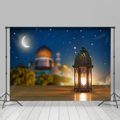 Aperturee - Lantern Starry Night Ramadan Rubarak Party Backdrop