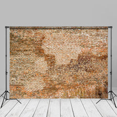 Aperturee - Large Old Shabby Red Brick Wall Backdrop For Photo