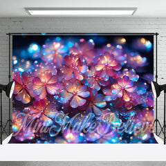 Aperturee - Laser Light Color Overlap Floral Fine Art Backdrop