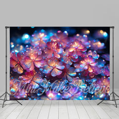 Aperturee - Laser Light Color Overlap Floral Fine Art Backdrop