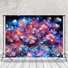 Aperturee - Laser Light Color Overlap Floral Fine Art Backdrop