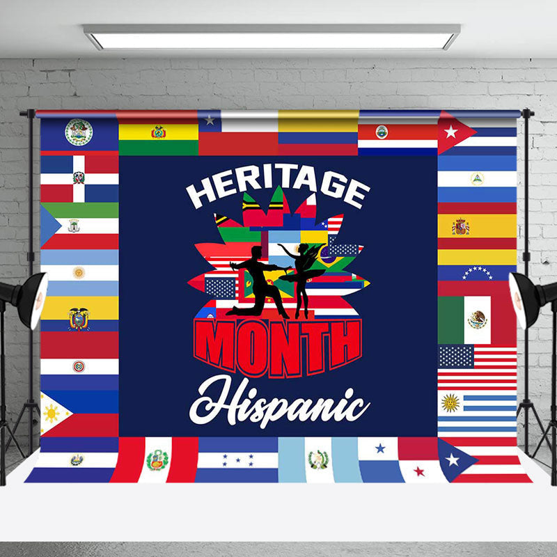 Aperturee - Latin American Flag Hispanic Heritage Month Backdrop