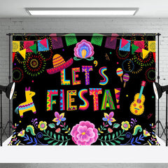 Aperturee - Lets Fiesta Colorful Guitar Mexican Backdrop