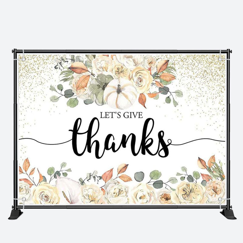 Aperturee - Lets Give Thanks Teacher Appreciation Week Backdrop